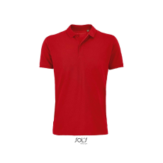 SOL'S Planet Men - galléros póló (red, M)