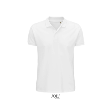 SOL'S Planet Men - galléros póló (white, M) munkaruha