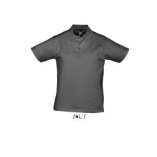 SOL'S Prescott Men - galléros póló (sötét szürke, 3XL) munkaruha