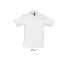 SOL'S Prescott Men - galléros póló (white, M) munkaruha