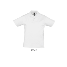 SOL'S Prescott Men - galléros póló (white, S)