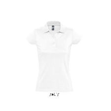 SOL'S Prescott Women - galléros póló (white, L) munkaruha