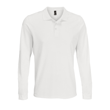 SOL'S Prime LSL galléros hosszú ujjú póló (white, XL) munkaruha