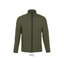 SOL'S Race Men - softshell zipzáros dzseki (army, L) munkaruha