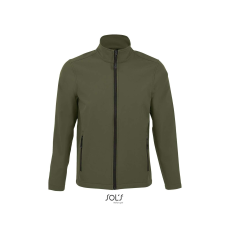 SOL'S Race Men - softshell zipzáros dzseki (army, S)
