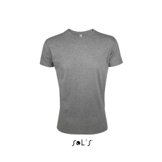 SOL'S Regent Fit - férfi környakú testhezálló póló (grey melange, 2XL)