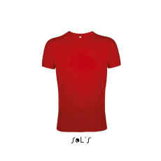 SOL'S Regent Fit - férfi környakú testhezálló póló (red, L)