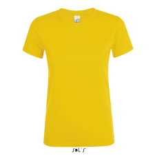 SOL'S Regent - női környakú póló (gold, L) munkaruha