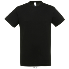 SOL'S Regent - unisex környakú póló (deep black, L) munkaruha