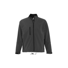 SOL'S Relax - férfi softshell zipzároszáros dzseki (charcoal, 2XL) munkaruha