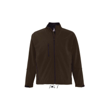SOL'S Relax - férfi softshell zipzároszáros dzseki (dark chocolate, 4XL) munkaruha