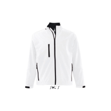 SOL'S Relax - férfi softshell zipzároszáros dzseki (white, 2XL)
