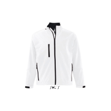SOL'S Relax - férfi softshell zipzároszáros dzseki (white, L) munkaruha
