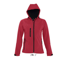 SOL'S Replay Women - kapucnis softshell dzseki (paprika, M)