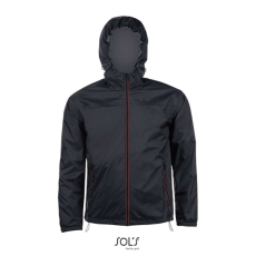 SOL'S Skate - unisex bélelt széldzseki (black/dark grey, L)