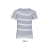 SOL'S SOL&- 039;S MILES tengerészcsíkos gyerek pamut póló SO01400, White/Navy-8A