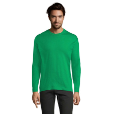 SOL'S SOL&- 039;S MONARCH férfi hosszú ujjú pamut póló SO11420, Kelly Green-4XL