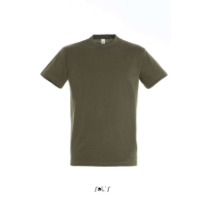 SOL'S SOL&- 039;S REGENT unisex kereknyakú rövid ujjú pamut póló SO11380, Army-L