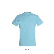 SOL'S SOL&- 039;S REGENT unisex kereknyakú rövid ujjú pamut póló SO11380, Atoll Blue-M