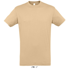 SOL'S SOL&- 039;S REGENT unisex kereknyakú rövid ujjú pamut póló SO11380, Sand-2XL