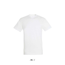 SOL'S SOL&- 039;S REGENT unisex kereknyakú rövid ujjú pamut póló SO11380, White-3XL