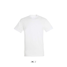 SOL'S SOL&- 039;S REGENT unisex kereknyakú rövid ujjú pamut póló SO11380, White-S