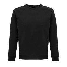 SOL'S Space - unisex környakú pulóver (black, M)