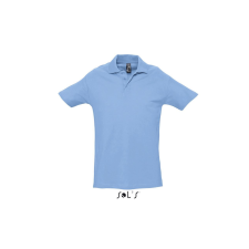 SOL'S Spring II - férfi piké póló (égkék, 2XL) munkaruha