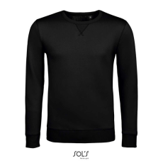 SOL'S Sully - férfi környakas pulóver (black, XL)