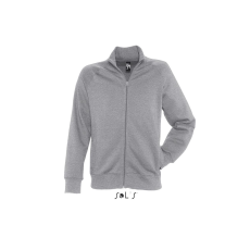SOL'S Sundae - férfi zipzáros dzseki (deep grey melange, 2XL)
