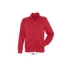 SOL'S Sundae - férfi zipzáros dzseki (red, L) munkaruha