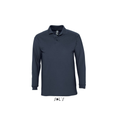 SOL'S Winter II - férfi galléros póló (navy, L)