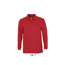 SOL'S Winter II - férfi galléros póló (red, XL) munkaruha