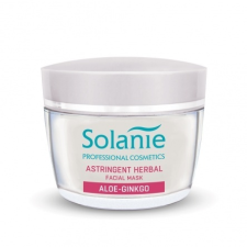 Solanie Aloe Ginkgo gyógynövényes összehúzó arcpakolás, 50 ml arcpakolás, arcmaszk