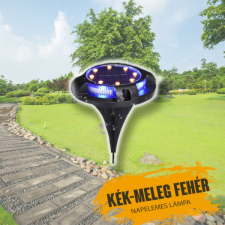 Solar kék-meleg fehér ledes lámpa kültéri világítás