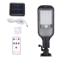 Solar Street lámpa MRG A-JX-516, napelem, távirányítóval, fekete kültéri világítás