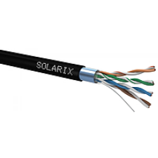 SOLARIX UTP Összekötő Fekete 305m SXKD-5E-FTP-PE kábel és adapter