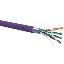 SOLARIX UTP Összekötő Lila 305m SXKD-5E-FTP-LSOH kábel és adapter