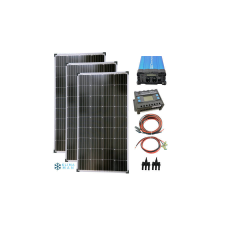 Solartronics Szigetüzemű napelem rendszer 3x170w napelem + 1500w szinusz inverter + 40A töltővezérlő napelem