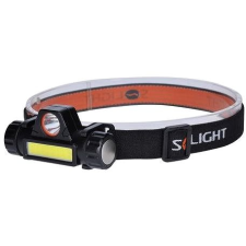 SOLIGHT Újratölthető LED fejlámpa 3W + COB150 + 120lm Li-ion USB fejlámpa