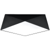 Sollux Hexa 45 fekete mennyezeti lámpa (SOL-SL.0693) E27 3 izzós IP20