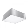 Sollux LED mennyezeti lámpa HORUS E27 Square Fixture 25cm Szürke SOLLUX