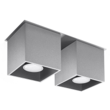 Sollux Quad 2 szürke mennyezeti lámpa (SOL-SL.0064) GU10 2 izzós IP20 világítás