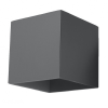 Sollux QUAD G9 LED fali lámpa Up Down Cube antracit SOLLUX