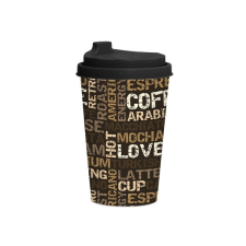 SOLMAZER IRIS Coffee kávés pohár tetővel 340ml 161912-008 konyhai eszköz