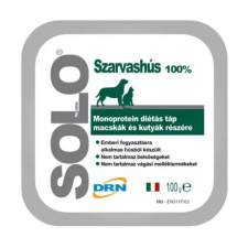 Solo by DRN Solo Hypoallergén pástétom szarvas 100g macskaeledel