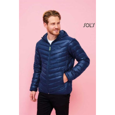 SOLS Dzseki Sols Ray férfi kapucnis (100%poliészter 209g/m2) black, XL