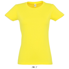 SOLS Póló Sols Imperial női kereknyakú, lemon, S