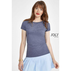 SOLS Póló Sols Mixed női kerek nyakrész női, heather green, 2XL