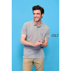 SOLS Póló Sols Spring II galléros férfi (100%pamut 210g/m2) grey melange, XL